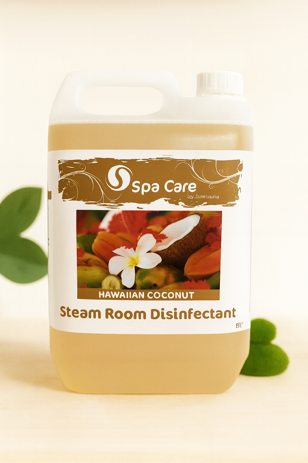 Steam Room Disinfectant "Hawaiian Coconut" 2 x 5ltr (with 30ml dosage dispenser)