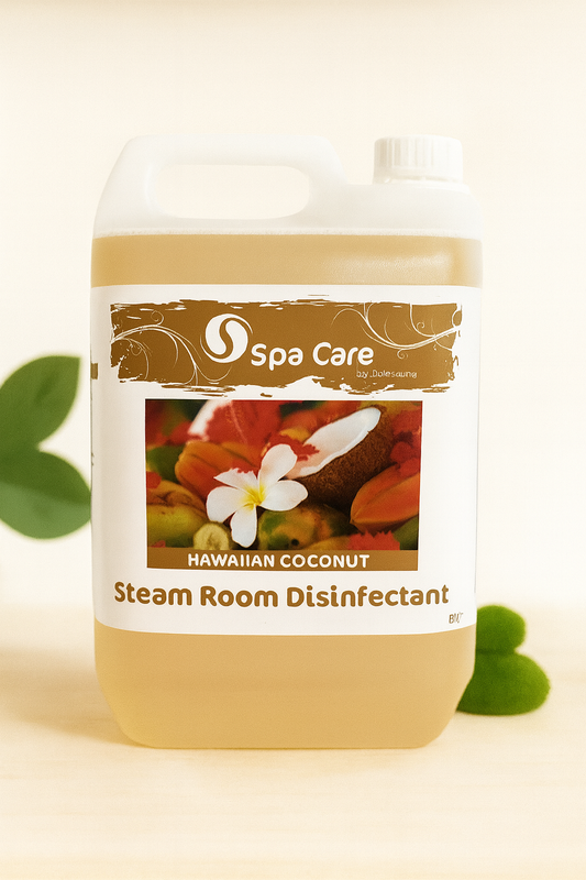 Steam Room Disinfectant "Hawaiian Coconut" 2 x 5ltr (with 30ml dosage dispenser)