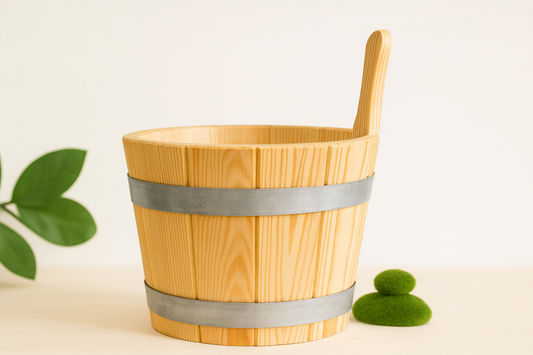 Sauna Wooden Pail and Liner