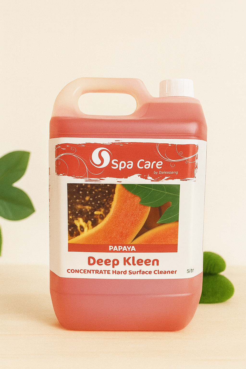 Deep Kleen Hard Surface Cleaner "Papaya" Concentrate 2 x 5ltr (with 30ml dosage dispenser)