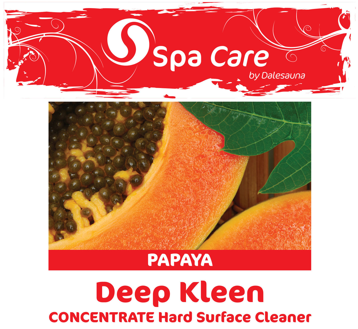 Deep Kleen Hard Surface Cleaner "Papaya" Concentrate 2 x 5ltr (with 30ml dosage dispenser)
